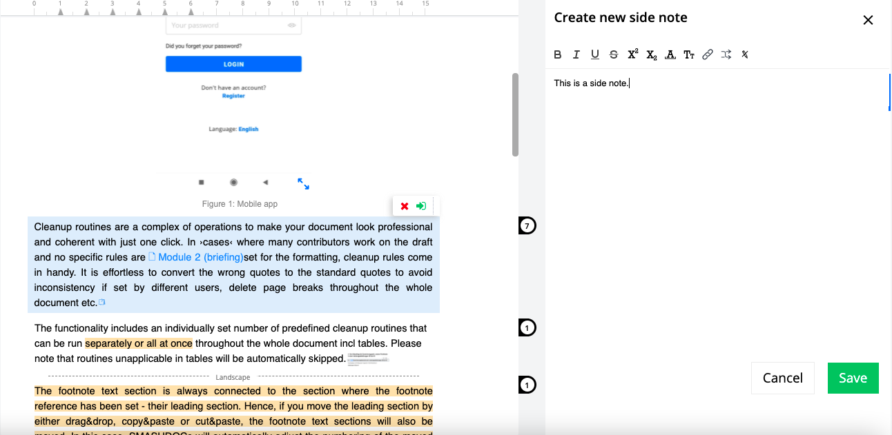 Module Side notes - smartblog