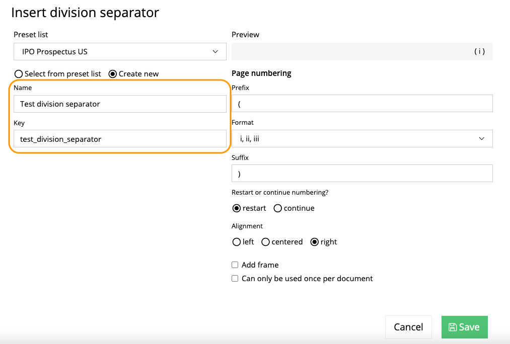 Module "Division separators" smartblog